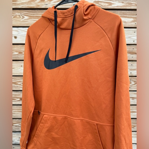 Nike Therma-Fit Rust/Pumpkin Orange Hoodie - Picture 3 of 10